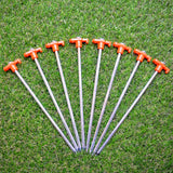 HEAVY DUTY METAL TENT PEGS x PACK OF 8