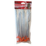 HEAVY DUTY METAL TENT PEGS x PACK OF 8