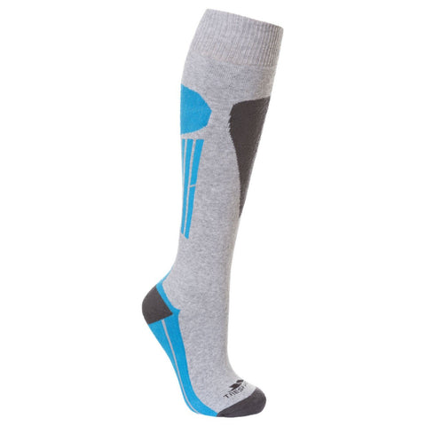 Trespass Gleam Womens Ski Tube Socks Bermuda Flint Silver S 3/6