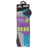 Trespass Gleam Womens Ski Tube Socks Bermuda Flint Silver M 6/9