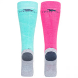 Trespass Janus II Womens Ski Snowboarding Winter Sports Ergonomic Tube Socks (2 Pair Pack)